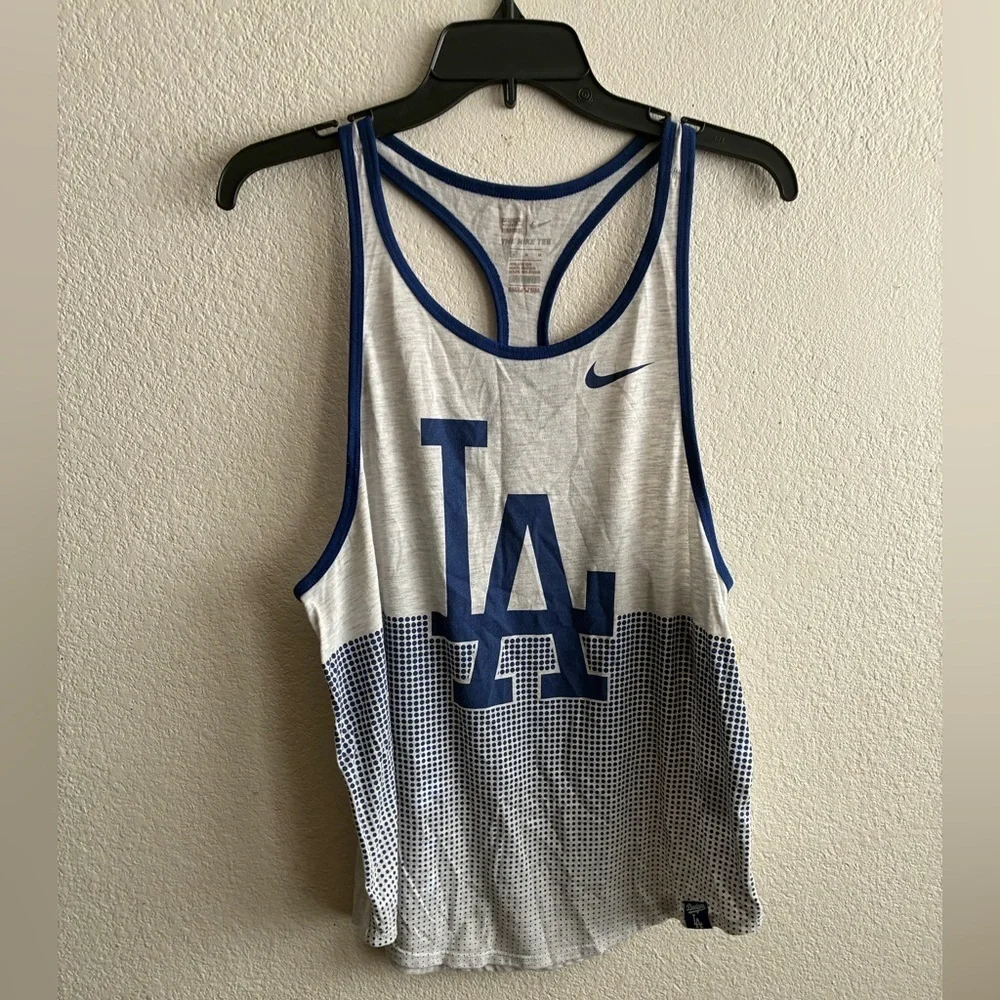Nike LA Dodgers Tank Top In Gray and Blue M